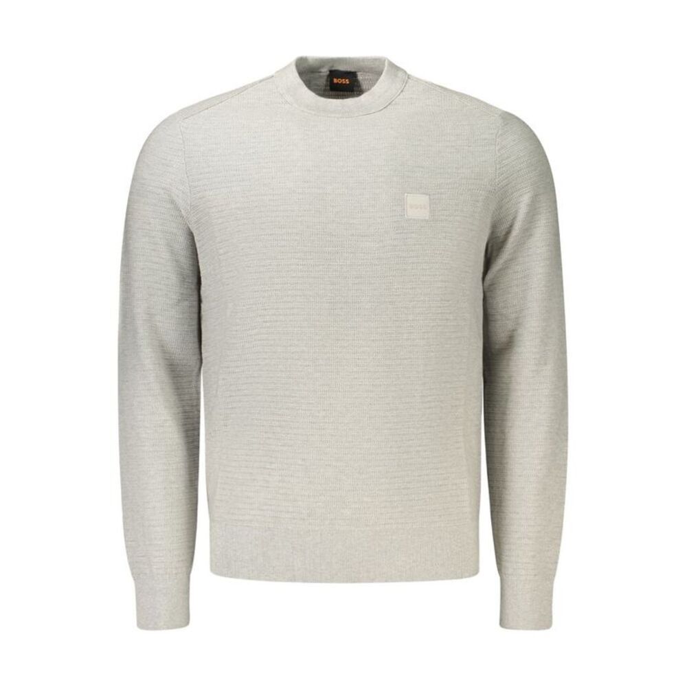 Hugo Boss Gray Cotton Men's Men's Pullover